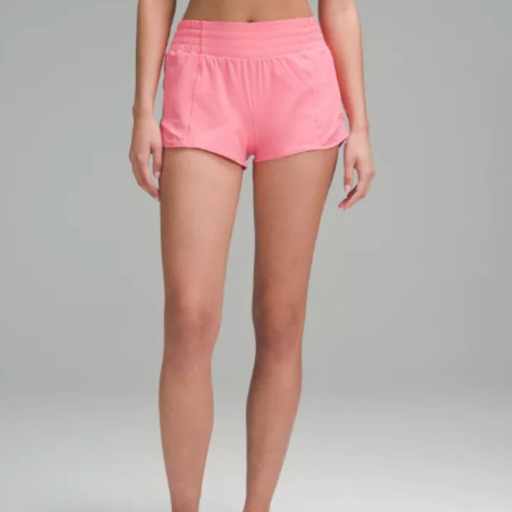 Lululemon Hotty Hot High-Rise 2.5" Lined Short Sakura Pink